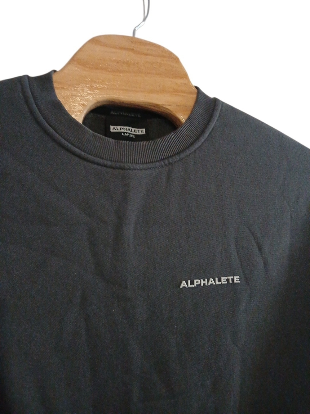 Alphalete Athletic Charcoal Gray Oversized Staple Crewneck‎ Sweater Unisex/Large